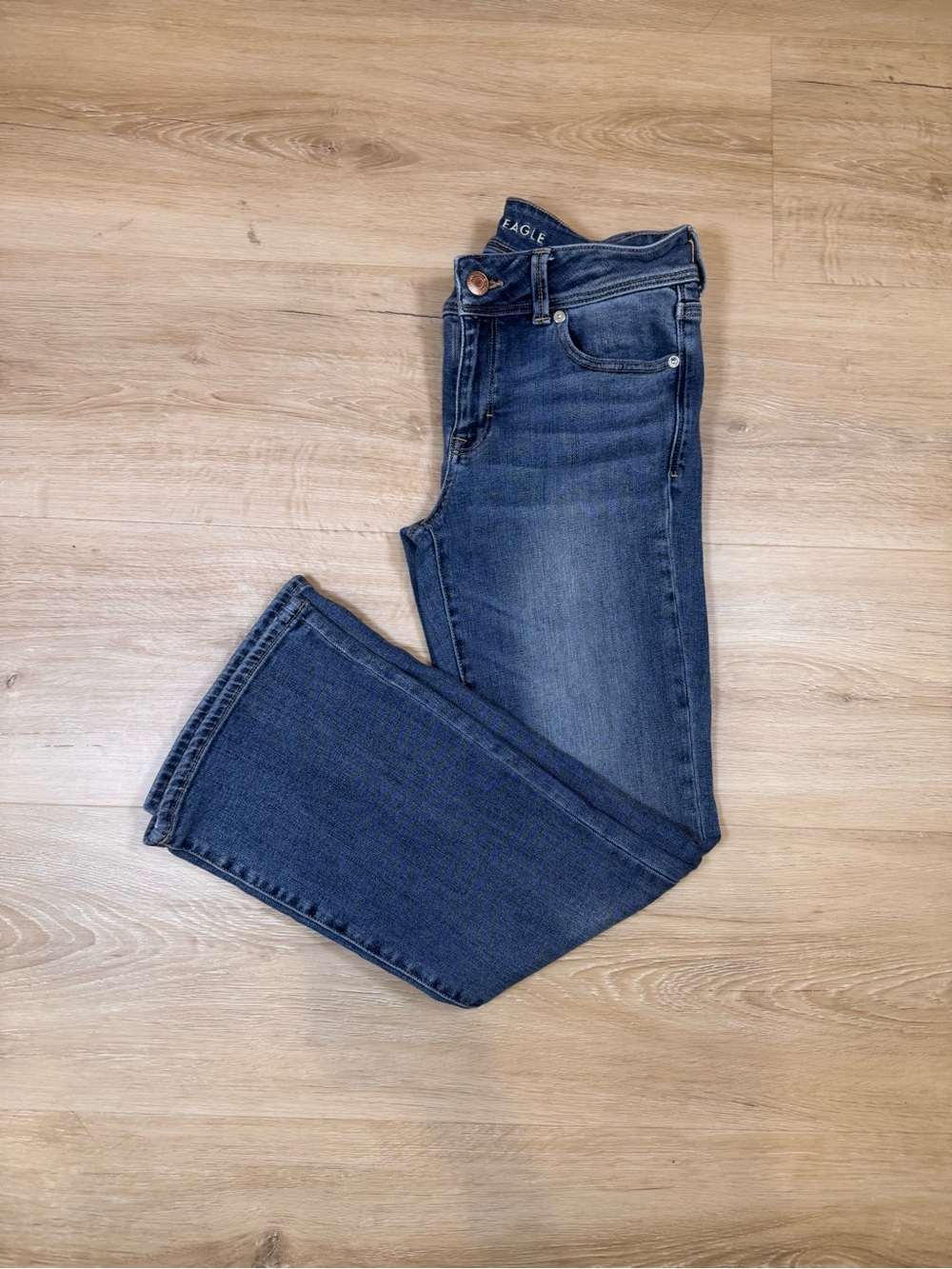 American Eagle Outfitters Women's Indigo Straight Leg Jeans